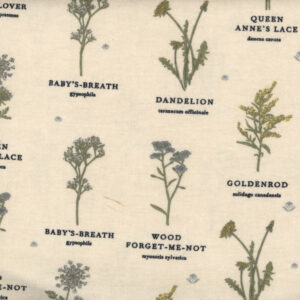 45" Flannel Simple Life Floral Names